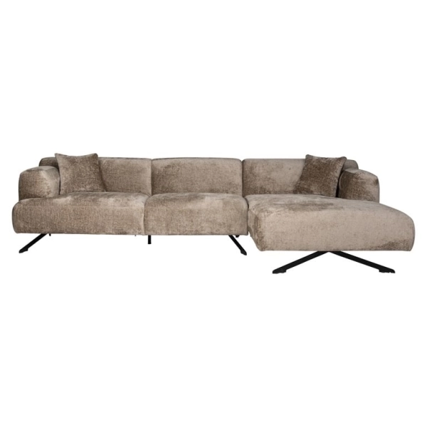 RICHMOND sofa narożna DONOVAN R brązowa